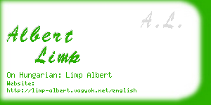 albert limp business card